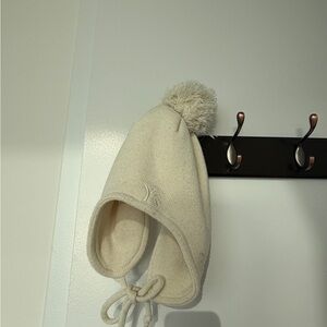 Y-3 Cream women Pom-Pom Hat